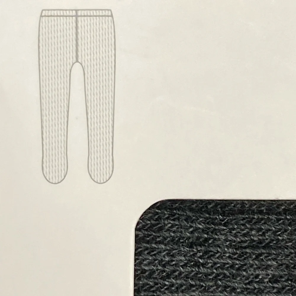 NWT. Zara Grayish Two-Pack of Rib Tights. Size 6-12 Months.